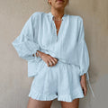 Conjunto Shorts e Blusa Linho