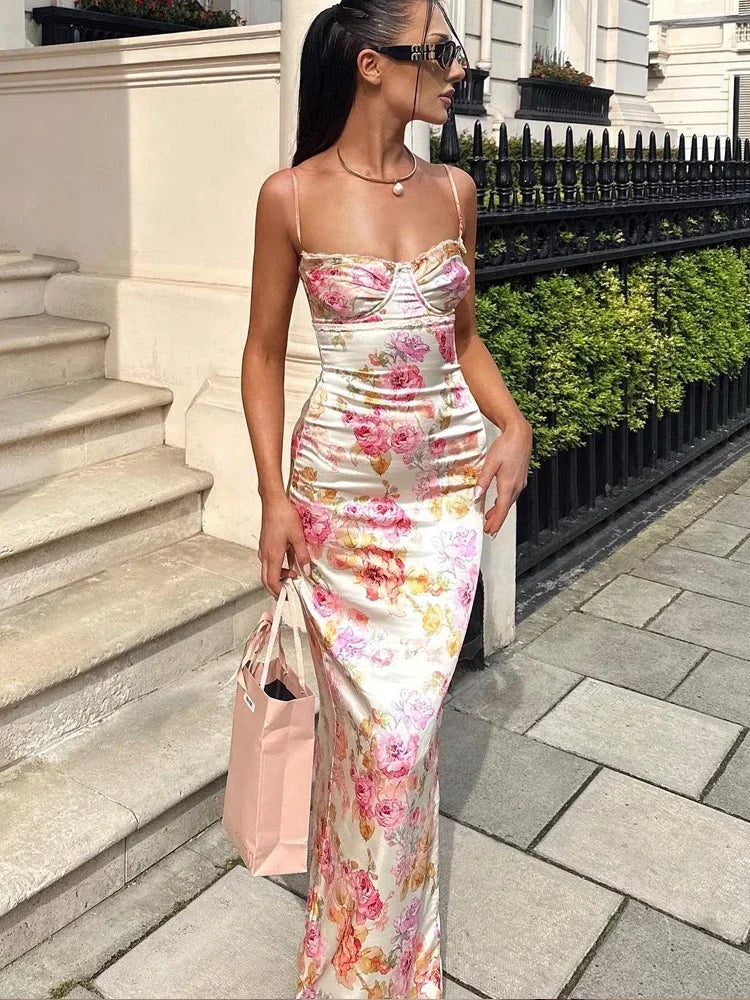 Vestido Longo em Cetim