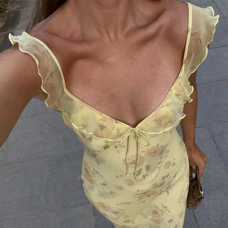 O Vestido Longo Floral Coquette