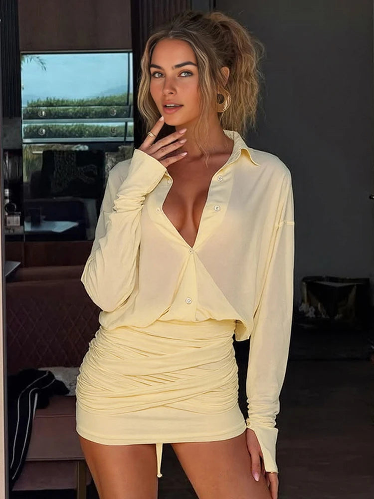 Vestido Mini com Transparência
