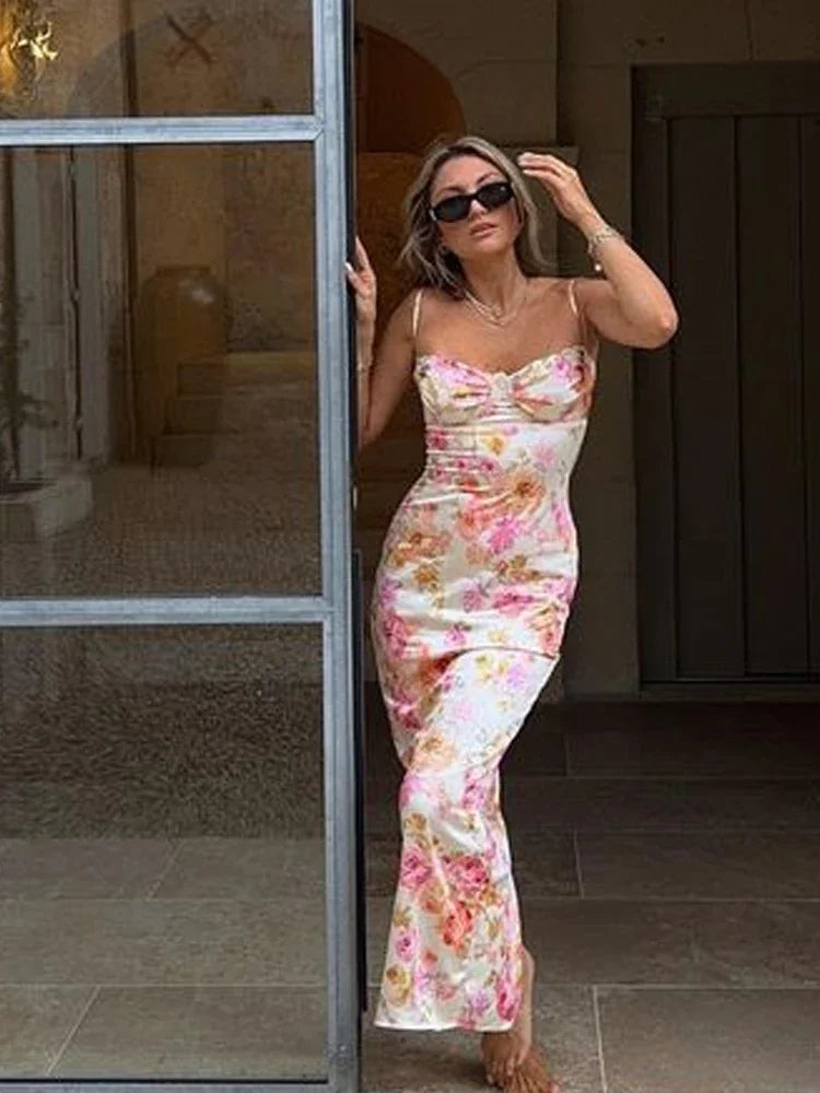 Vestido Longo em Cetim