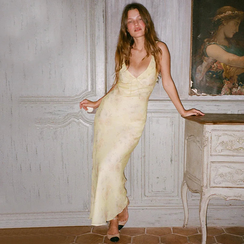 O Vestido Longo Floral Coquette