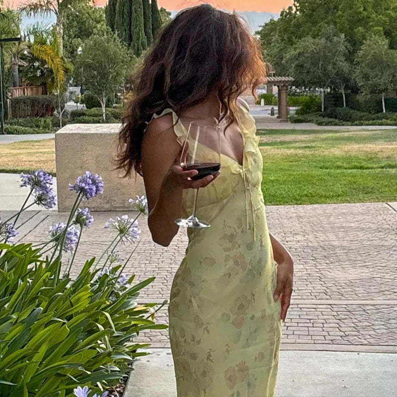 O Vestido Longo Floral Coquette